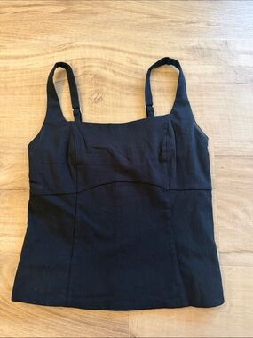 Abercrombie Never Worn Black Square Neck Tank Top